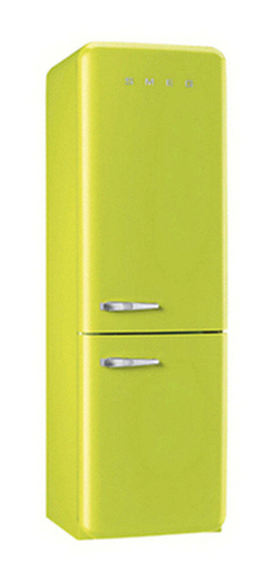 Smeg FAB32RNL Freestanding Fridge Freezer, A++ Energy Rating, Right-Hand Hinge, 60cm Wide, Lime Green